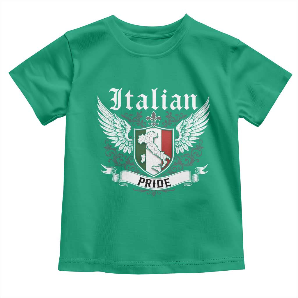 Italian Pride Toddler T Shirt Vintage Patriotic Italy Map - Wonder Print Shop