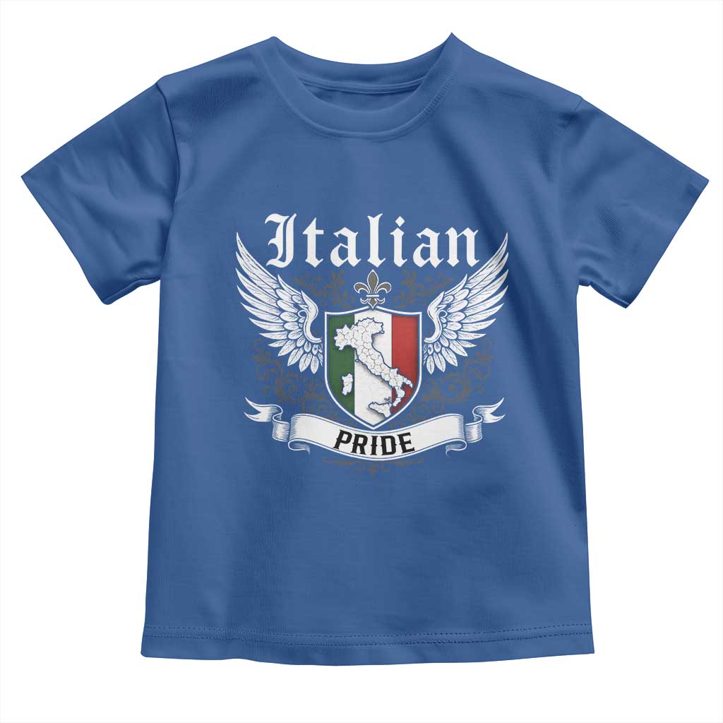 Italian Pride Toddler T Shirt Vintage Patriotic Italy Map - Wonder Print Shop