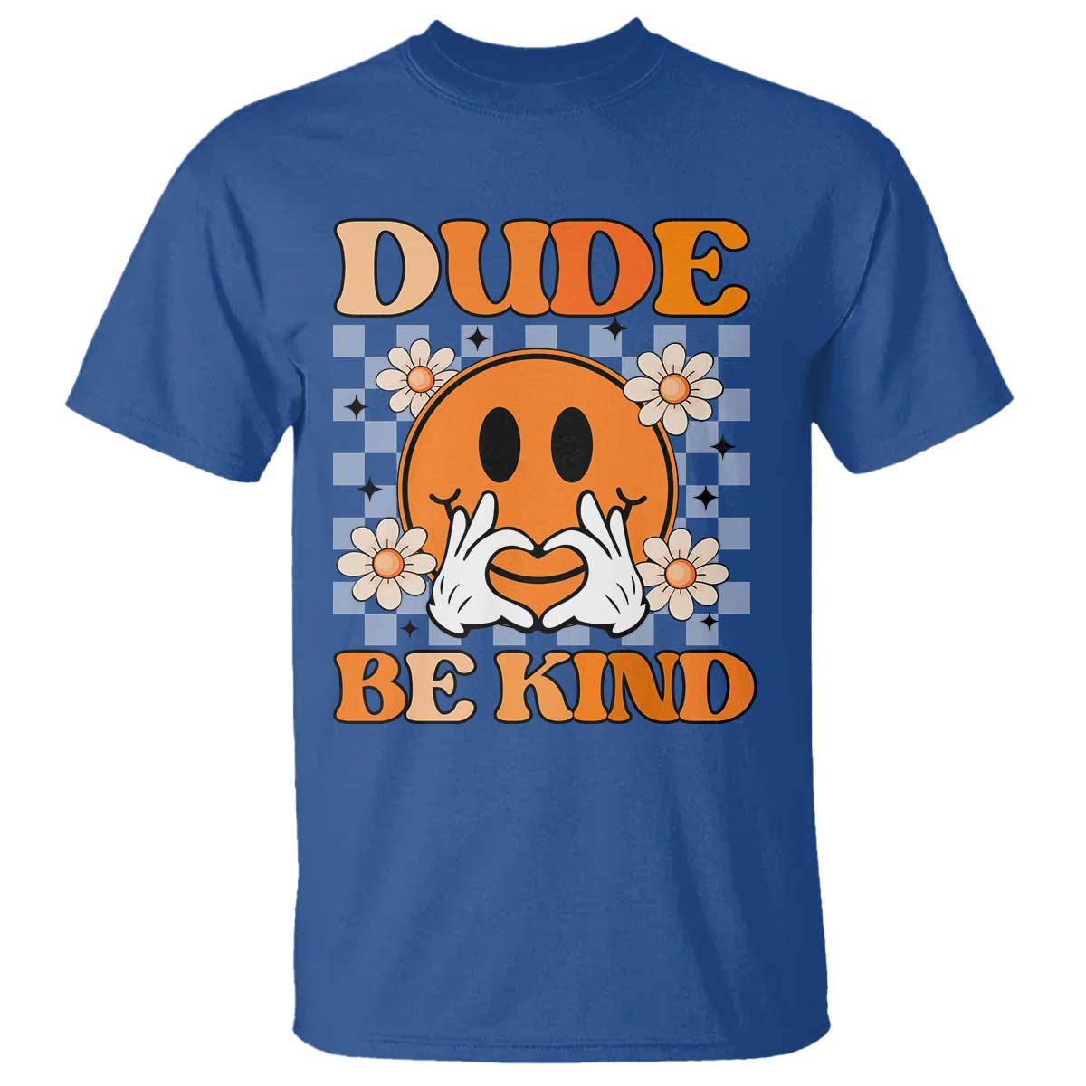 Anti Bullying Awareness T Shirt Dude Be Kind Unity Day Heart Daisy Flower - Wonder Print Shop