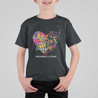 Unity Day T Shirt For Kid Kindness Takes Courage End Bullying Heart Butterfly - Wonder Print Shop
