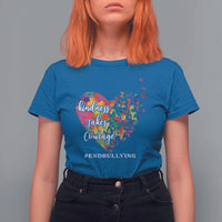 Unity Day T Shirt For Women Kindness Takes Courage End Bullying Heart Butterfly - Wonder Print Shop