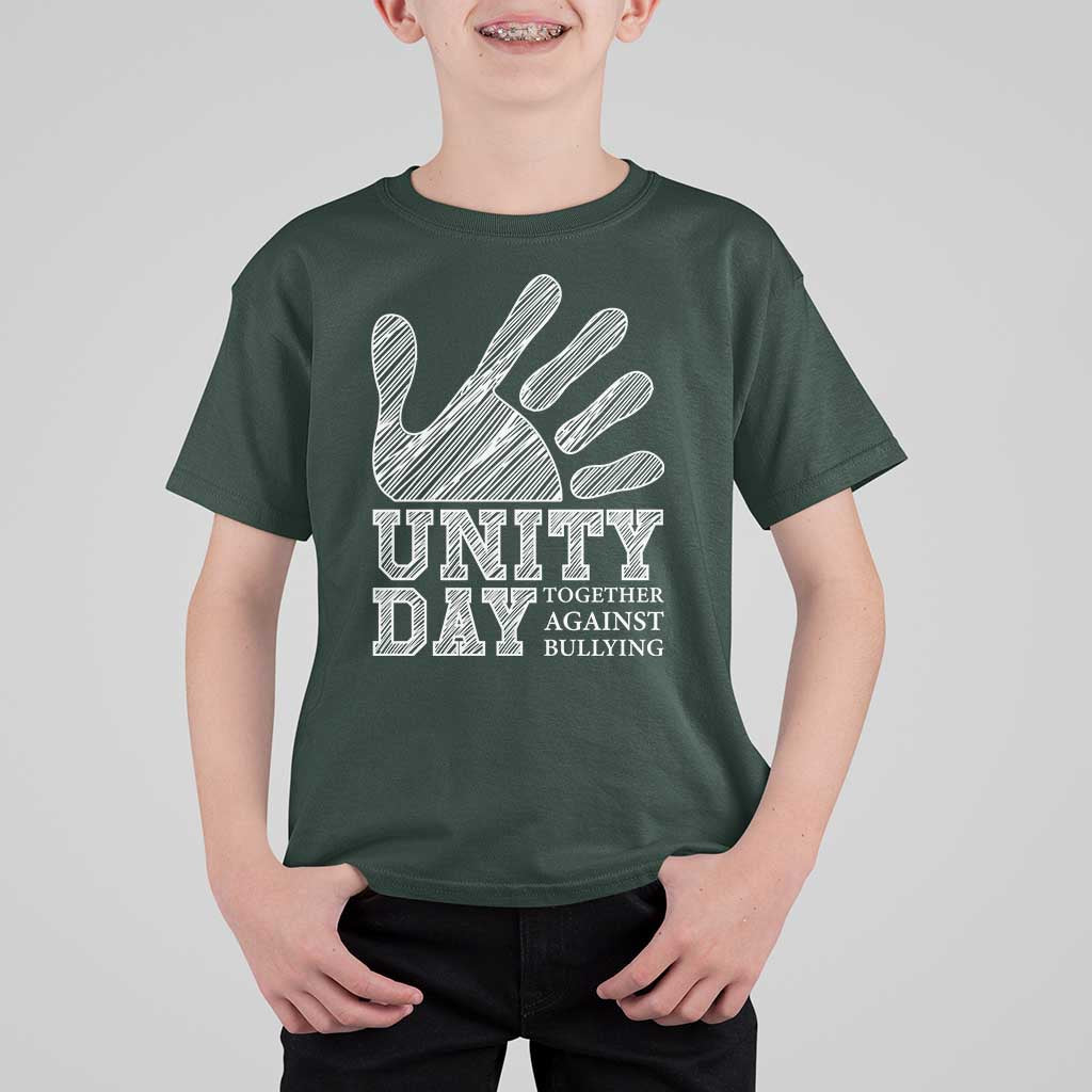 Anti Bullying Awareness T Shirt For Kid Unity Day Together Against Bullying Hand - Wonder Print Shop
