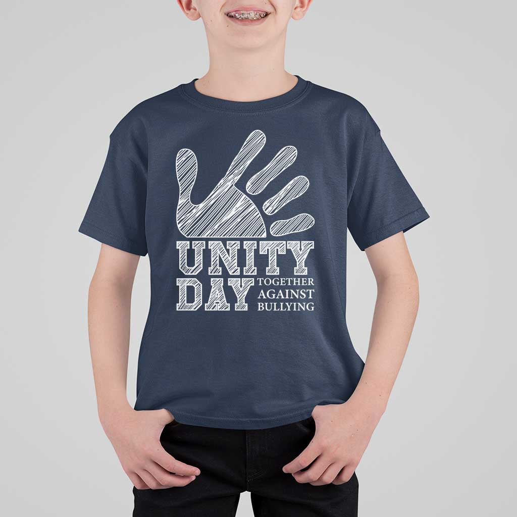Anti Bullying Awareness T Shirt For Kid Unity Day Together Against Bullying Hand - Wonder Print Shop
