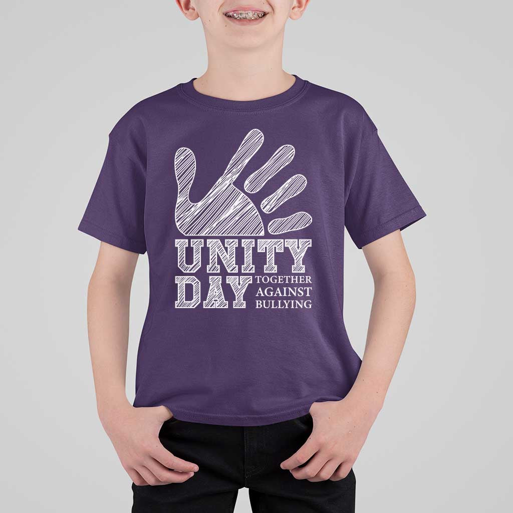 Anti Bullying Awareness T Shirt For Kid Unity Day Together Against Bullying Hand - Wonder Print Shop