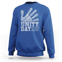 Anti Bullying Awareness Sweatshirt Unity Day Together Against Bullying Hand - Wonder Print Shop