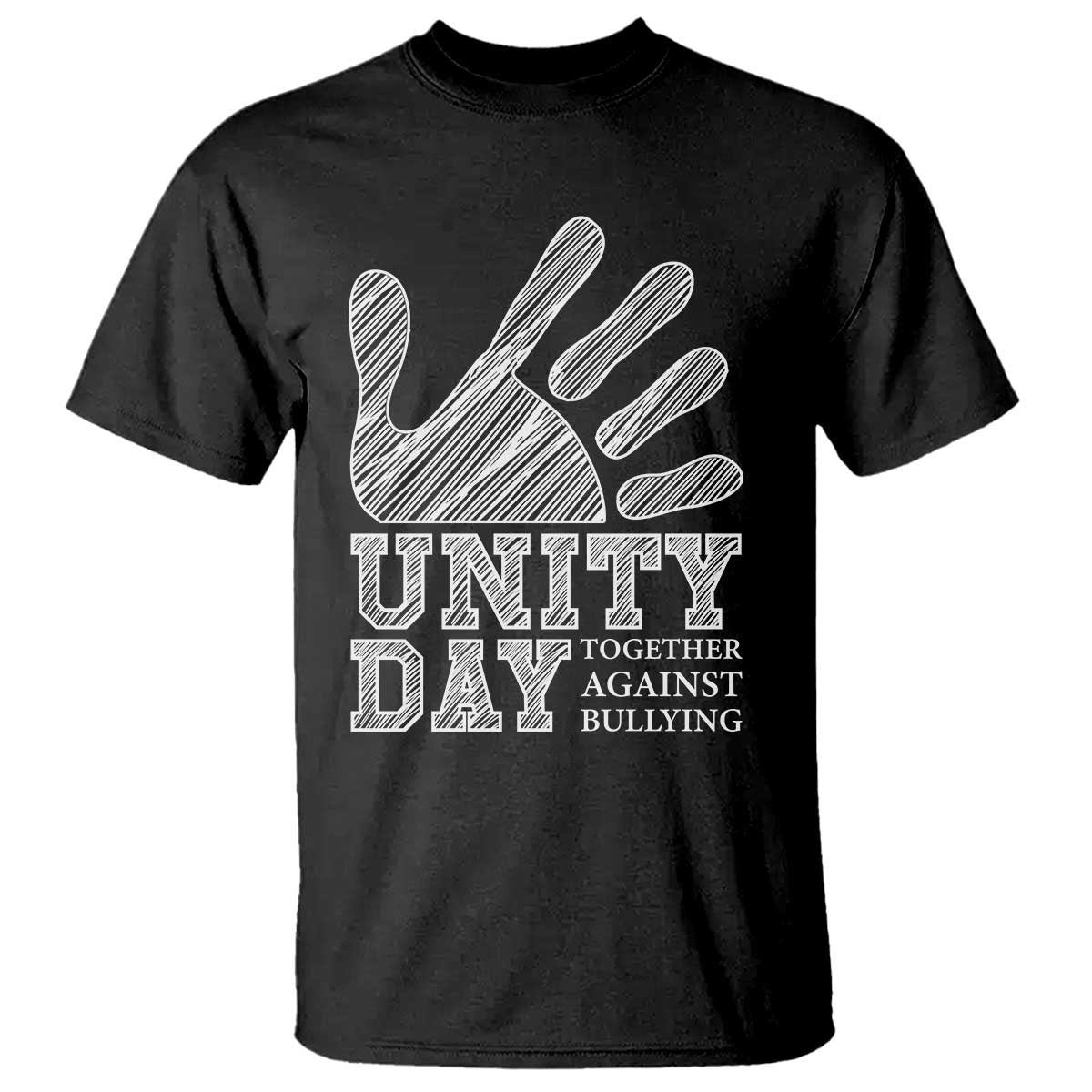 Anti Bullying Awareness T Shirt Unity Day Together Against Bullying Hand - Wonder Print Shop