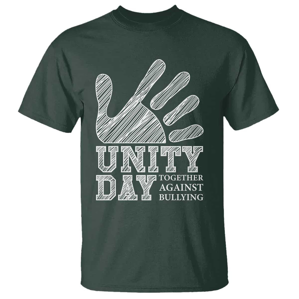 Anti Bullying Awareness T Shirt Unity Day Together Against Bullying Hand - Wonder Print Shop