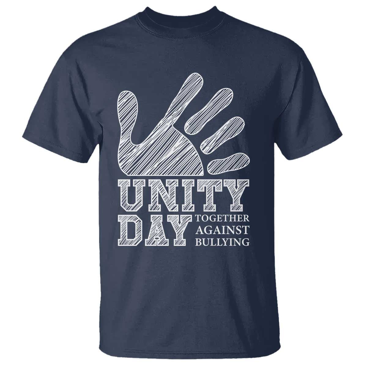 Anti Bullying Awareness T Shirt Unity Day Together Against Bullying Hand - Wonder Print Shop