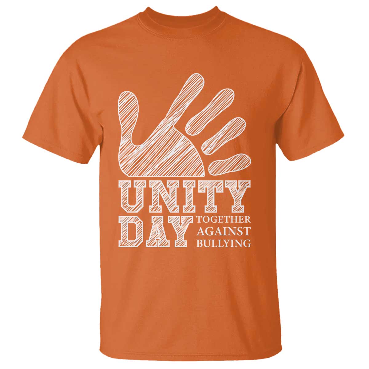 Anti Bullying Awareness T Shirt Unity Day Together Against Bullying Hand - Wonder Print Shop