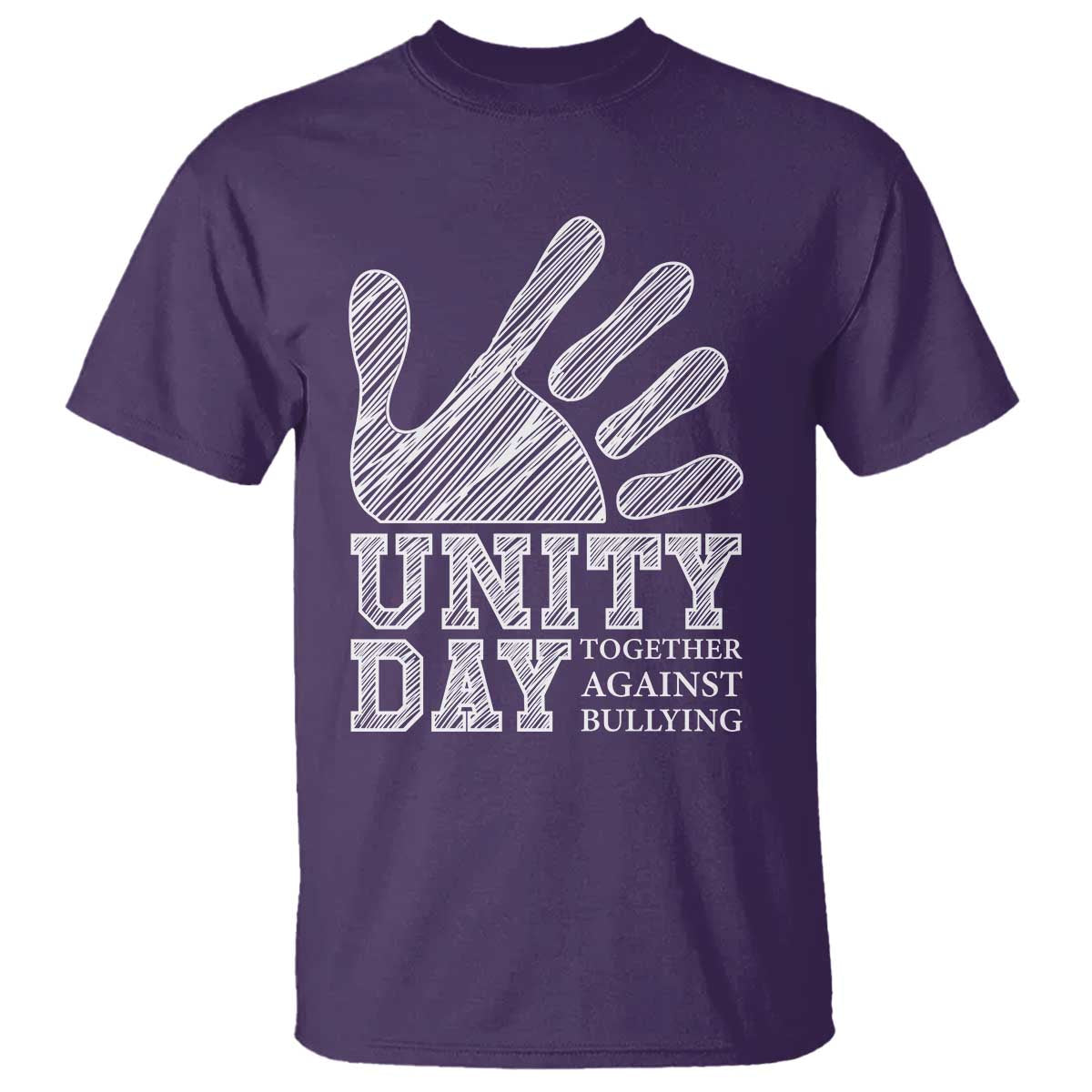 Anti Bullying Awareness T Shirt Unity Day Together Against Bullying Hand - Wonder Print Shop