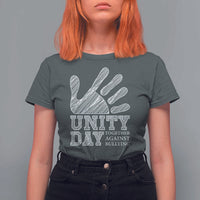 Anti Bullying Awareness T Shirt For Women Unity Day Together Against Bullying Hand - Wonder Print Shop