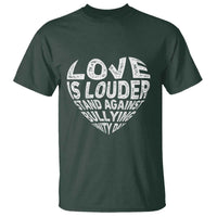Anti Bullying Awareness T Shirt Love Is Louder Stand Against Bullying Unity Day Heart - Wonder Print Shop