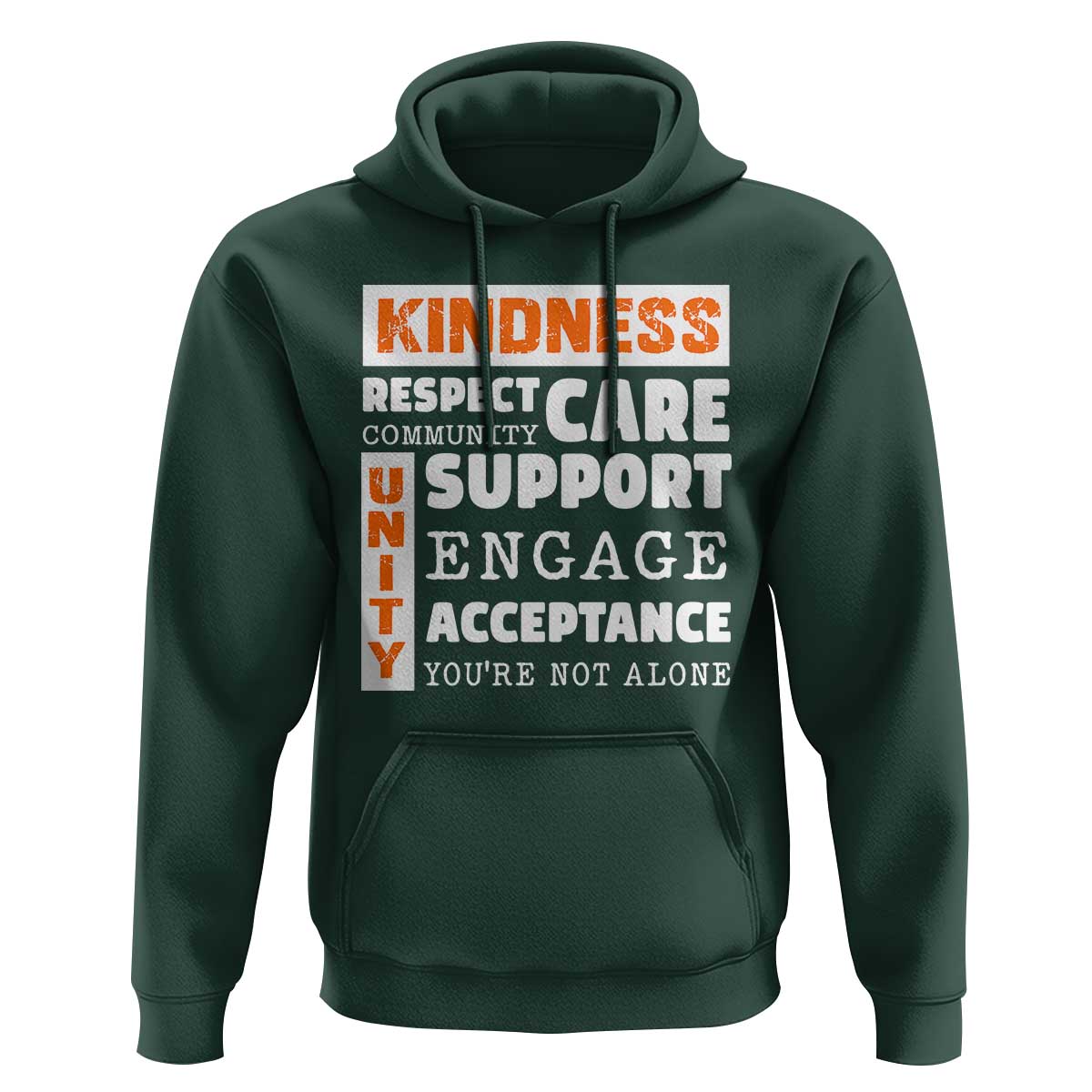 Anti Bullying Awareness Hoodie Kindness Respect Support Unity Day