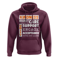 Anti Bullying Awareness Hoodie Kindness Respect Support Unity Day