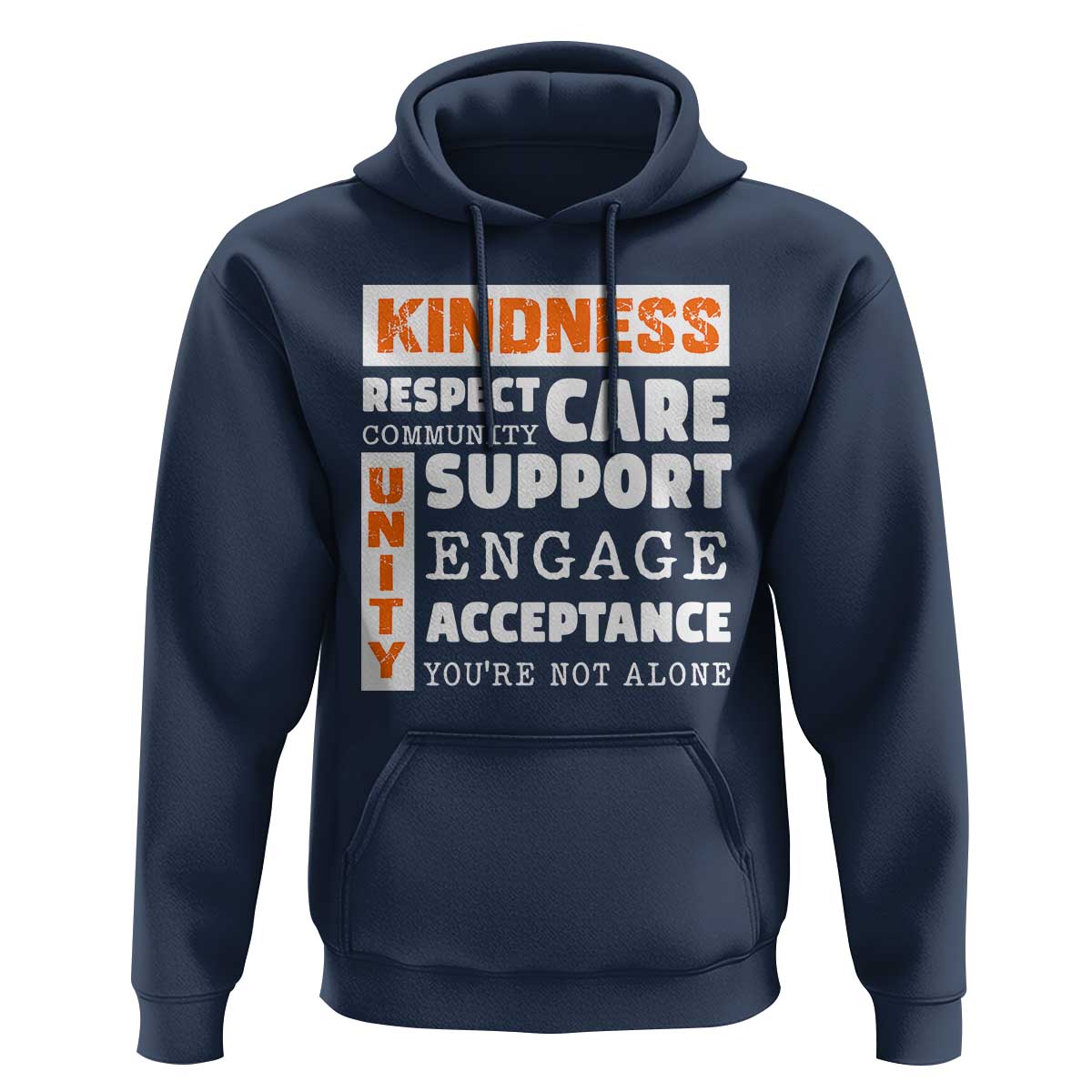 Anti Bullying Awareness Hoodie Kindness Respect Support Unity Day