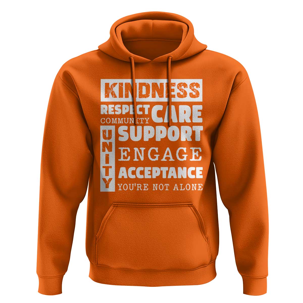 Anti Bullying Awareness Hoodie Kindness Respect Support Unity Day