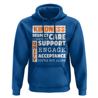 Anti Bullying Awareness Hoodie Kindness Respect Support Unity Day