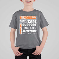 Anti Bullying Awareness T Shirt For Kid Kindness Respect Support Unity Day - Wonder Print Shop