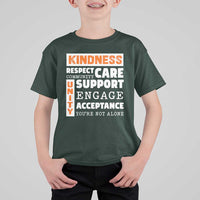 Anti Bullying Awareness T Shirt For Kid Kindness Respect Support Unity Day - Wonder Print Shop