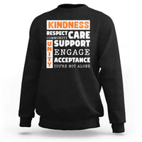 Anti Bullying Awareness Sweatshirt Kindness Respect Support Unity Day - Wonder Print Shop