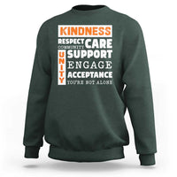 Anti Bullying Awareness Sweatshirt Kindness Respect Support Unity Day - Wonder Print Shop