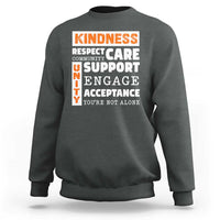 Anti Bullying Awareness Sweatshirt Kindness Respect Support Unity Day - Wonder Print Shop