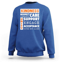 Anti Bullying Awareness Sweatshirt Kindness Respect Support Unity Day - Wonder Print Shop