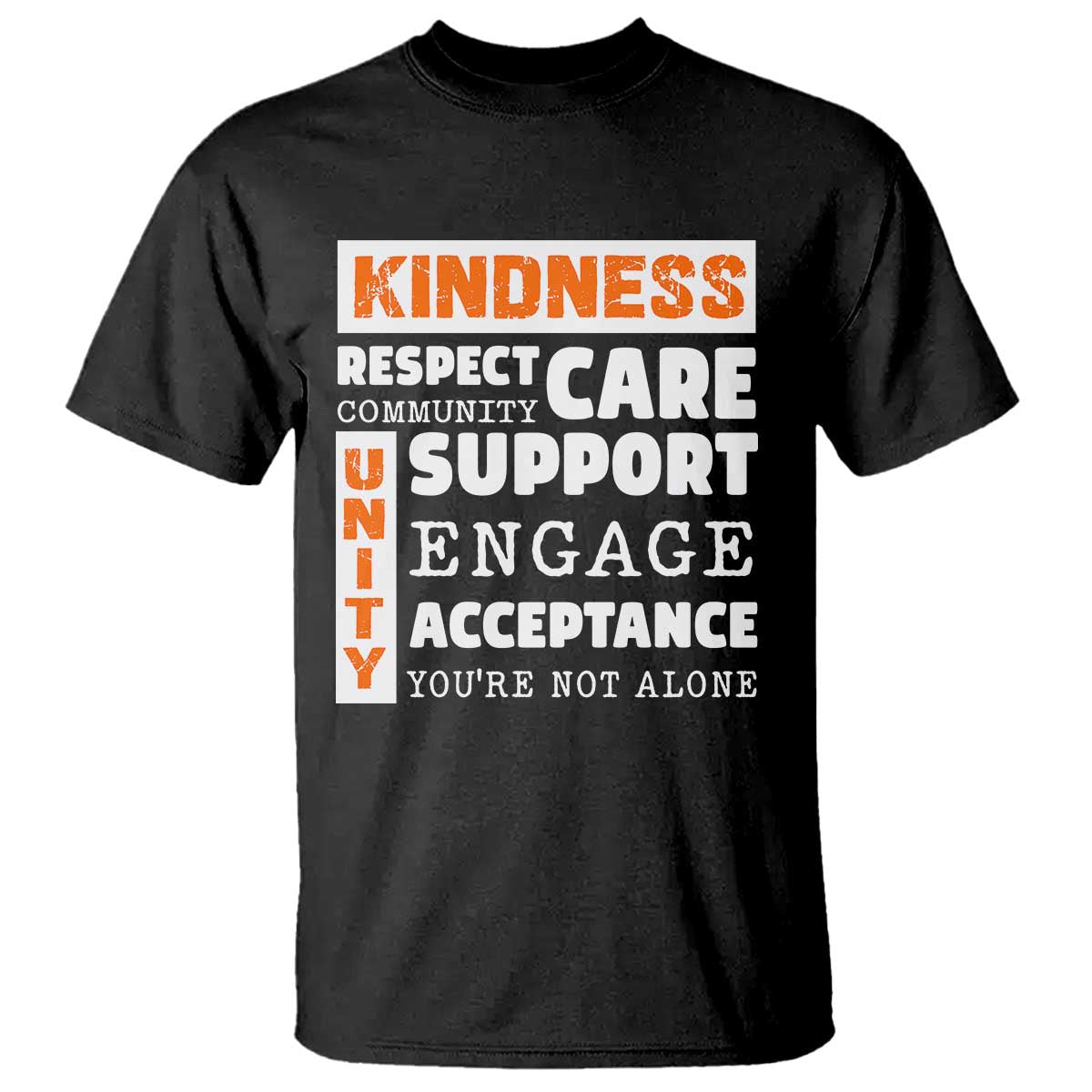 Anti Bullying Awareness T Shirt Kindness Respect Support Unity Day - Wonder Print Shop