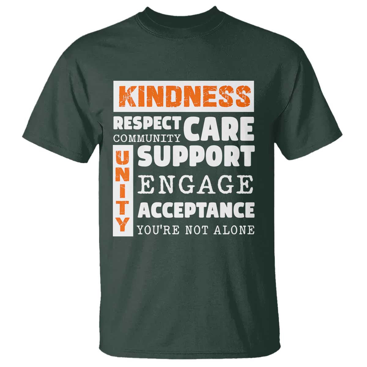 Anti Bullying Awareness T Shirt Kindness Respect Support Unity Day - Wonder Print Shop