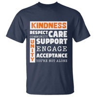 Anti Bullying Awareness T Shirt Kindness Respect Support Unity Day - Wonder Print Shop