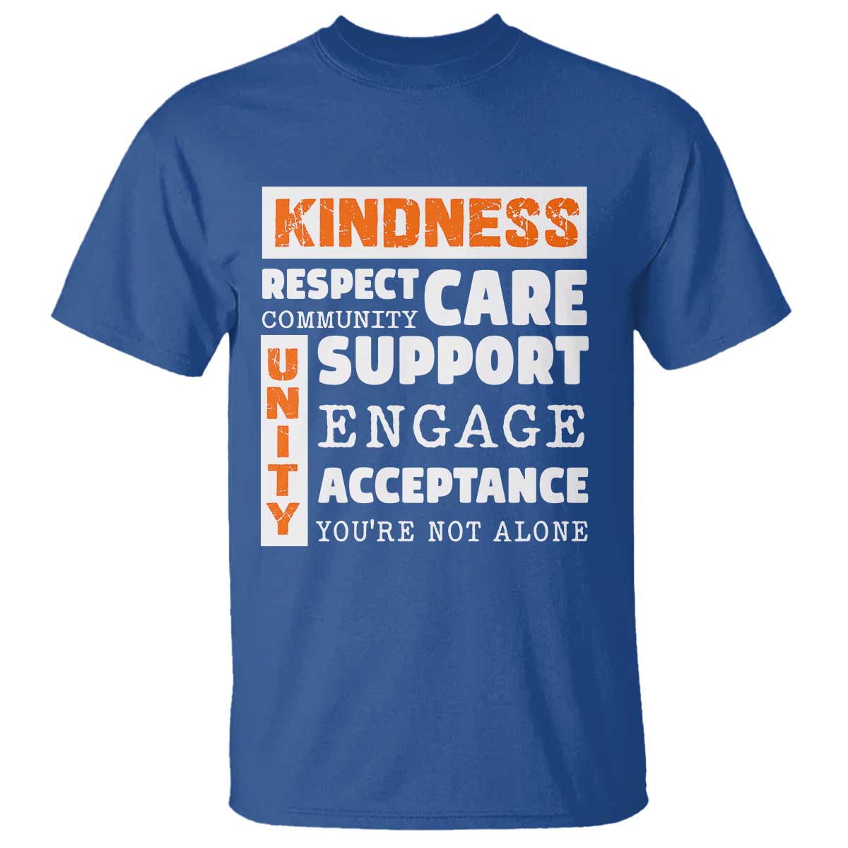 Anti Bullying Awareness T Shirt Kindness Respect Support Unity Day - Wonder Print Shop