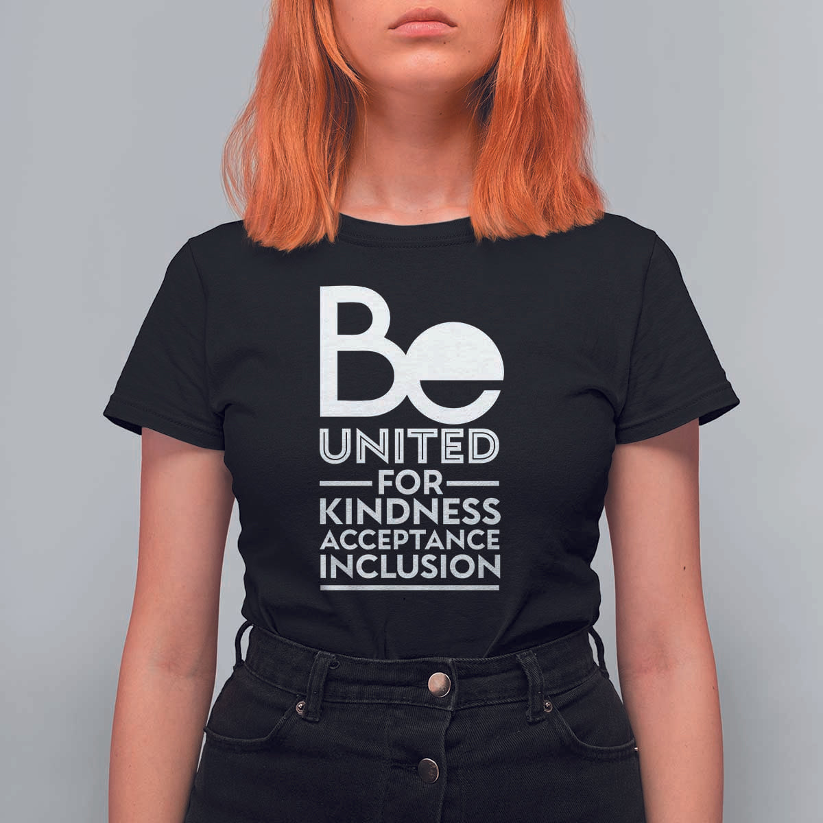 Unity Day T Shirt For Women Be United For Kindness Acceptance Inclusion Orange Shirt Day - Wonder Print Shop