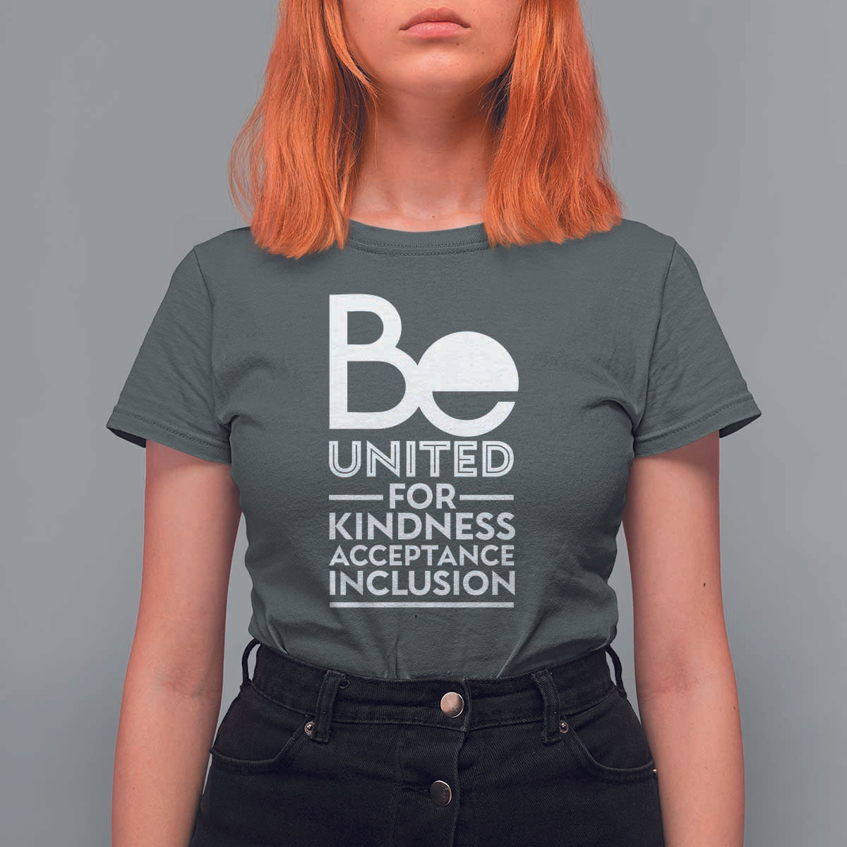 Unity Day T Shirt For Women Be United For Kindness Acceptance Inclusion Orange Shirt Day - Wonder Print Shop