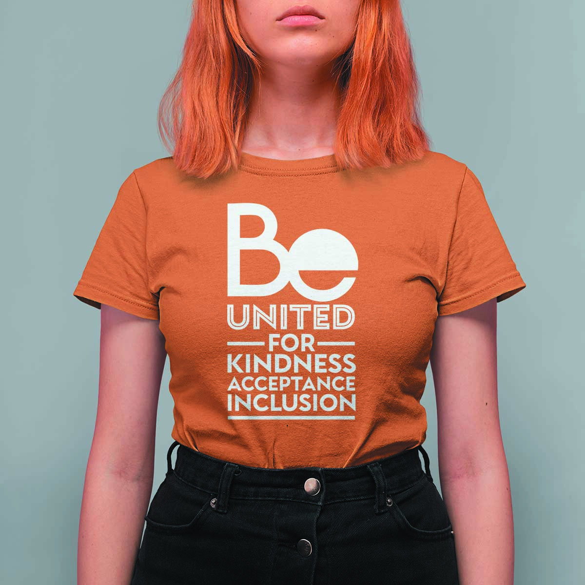 Unity Day T Shirt For Women Be United For Kindness Acceptance Inclusion Orange Shirt Day - Wonder Print Shop