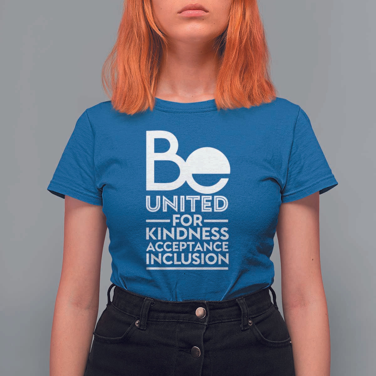 Unity Day T Shirt For Women Be United For Kindness Acceptance Inclusion Orange Shirt Day - Wonder Print Shop