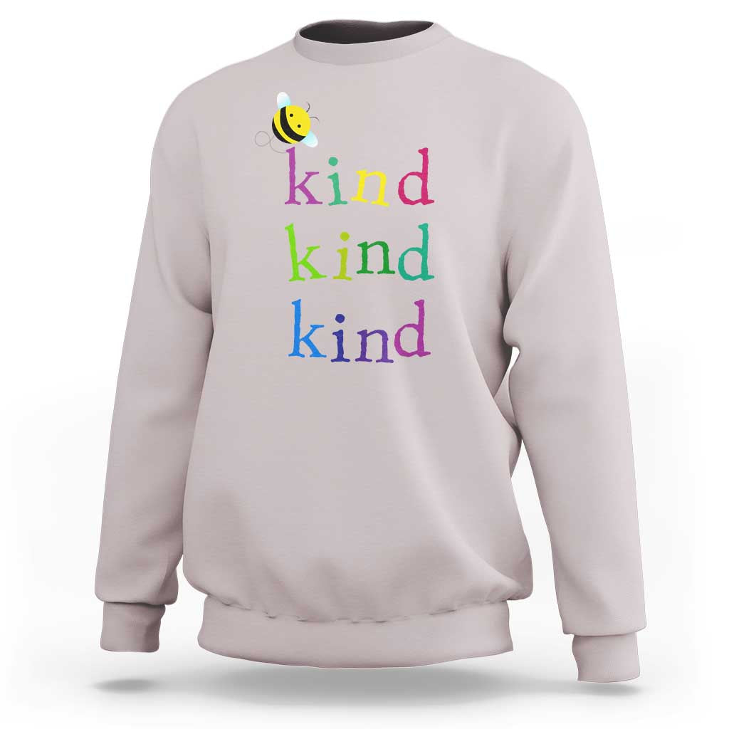 Unity Day Sweatshirt Be Kind Bee Orange Day Shirt Anti Bullying - Wonder Print Shop