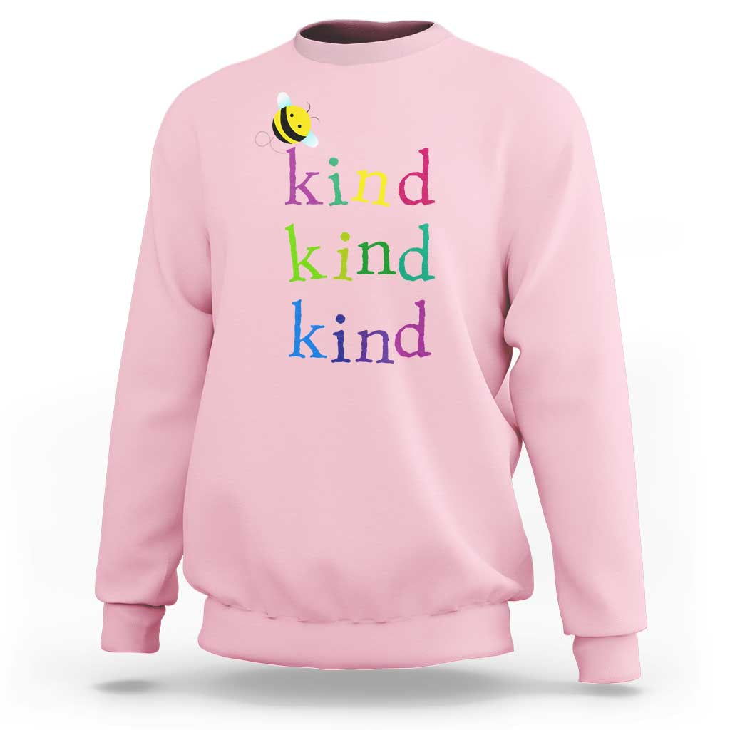Unity Day Sweatshirt Be Kind Bee Orange Day Shirt Anti Bullying - Wonder Print Shop