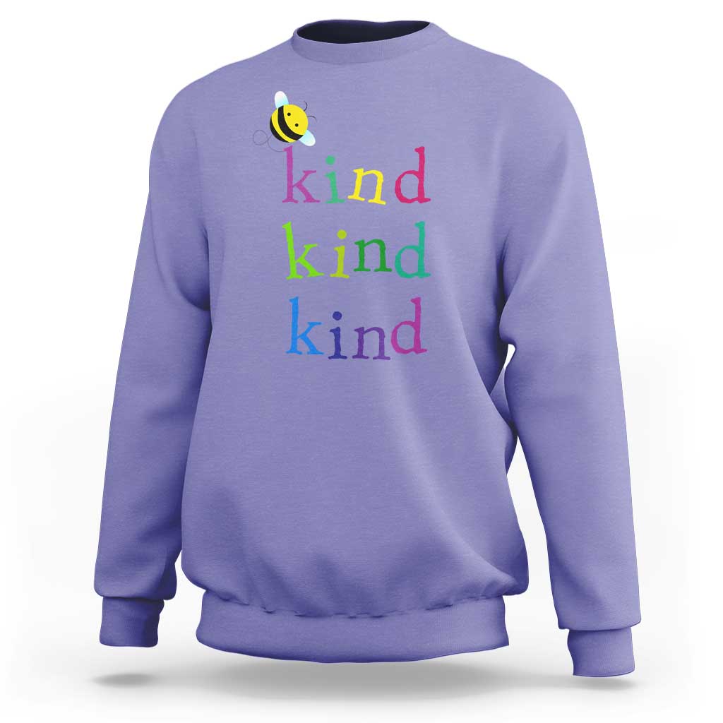 Unity Day Sweatshirt Be Kind Bee Orange Day Shirt Anti Bullying - Wonder Print Shop