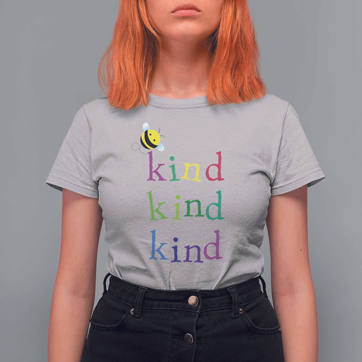 Unity Day T Shirt For Women Be Kind Bee Orange Day Shirt Anti Bullying - Wonder Print Shop