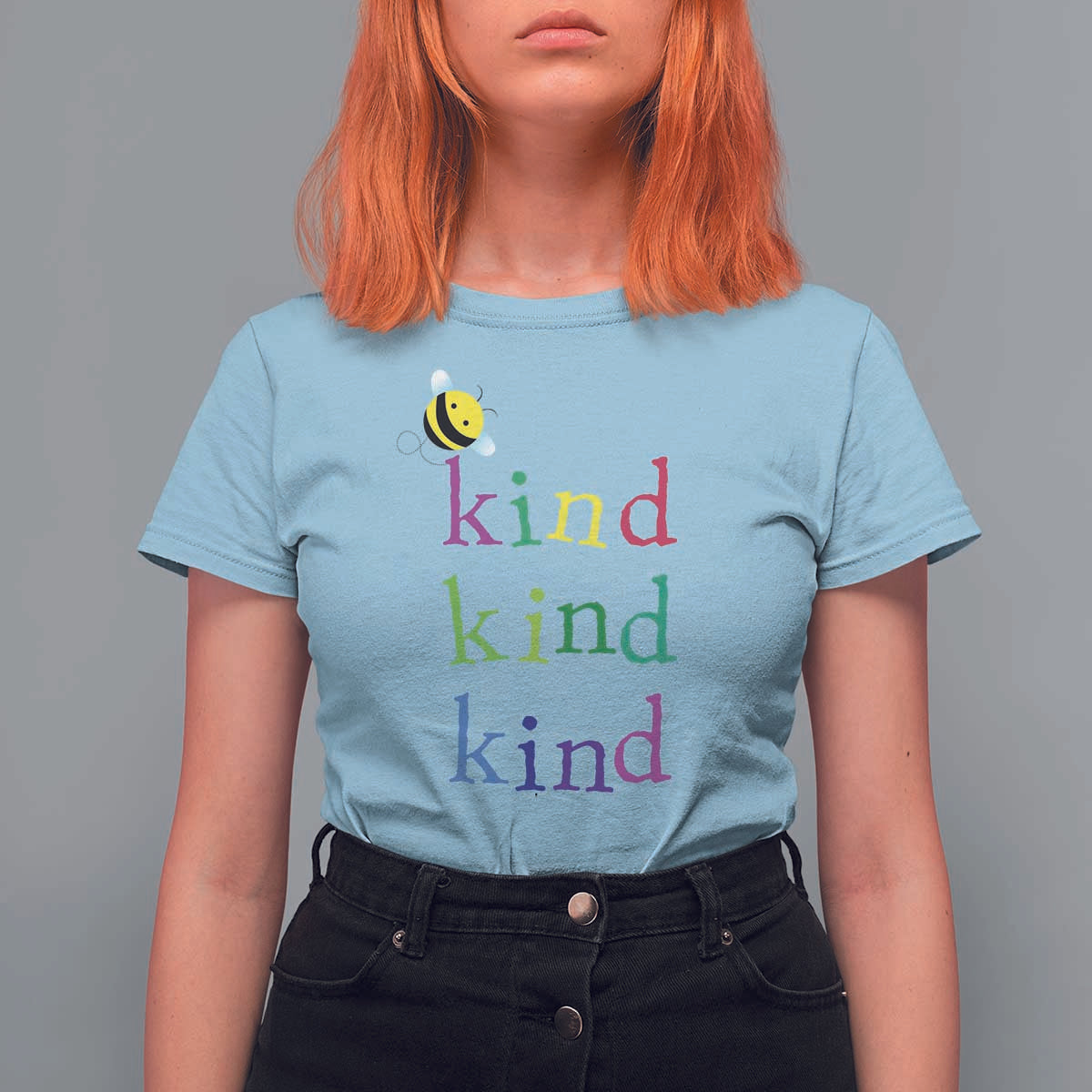 Unity Day T Shirt For Women Be Kind Bee Orange Day Shirt Anti Bullying - Wonder Print Shop