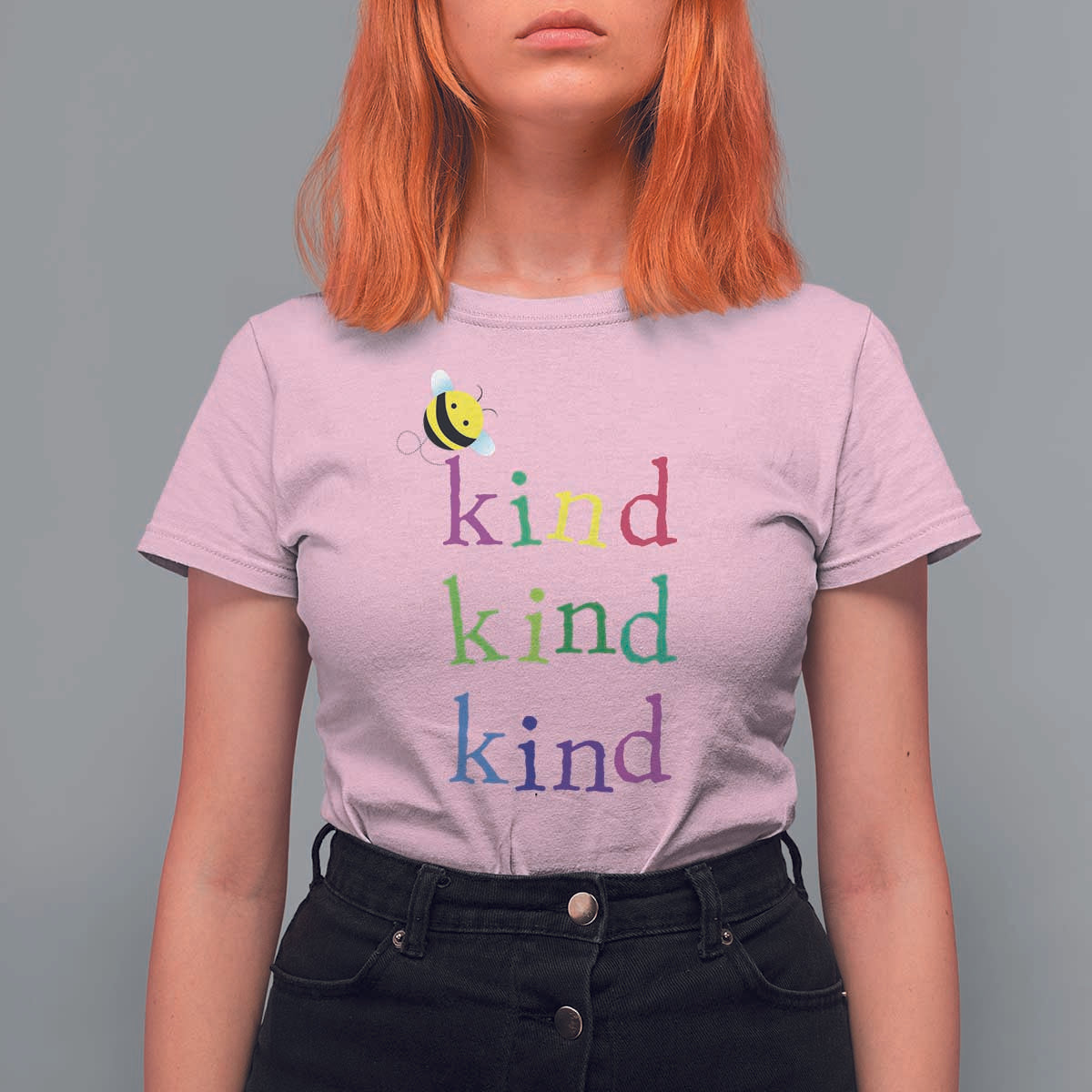 Unity Day T Shirt For Women Be Kind Bee Orange Day Shirt Anti Bullying - Wonder Print Shop
