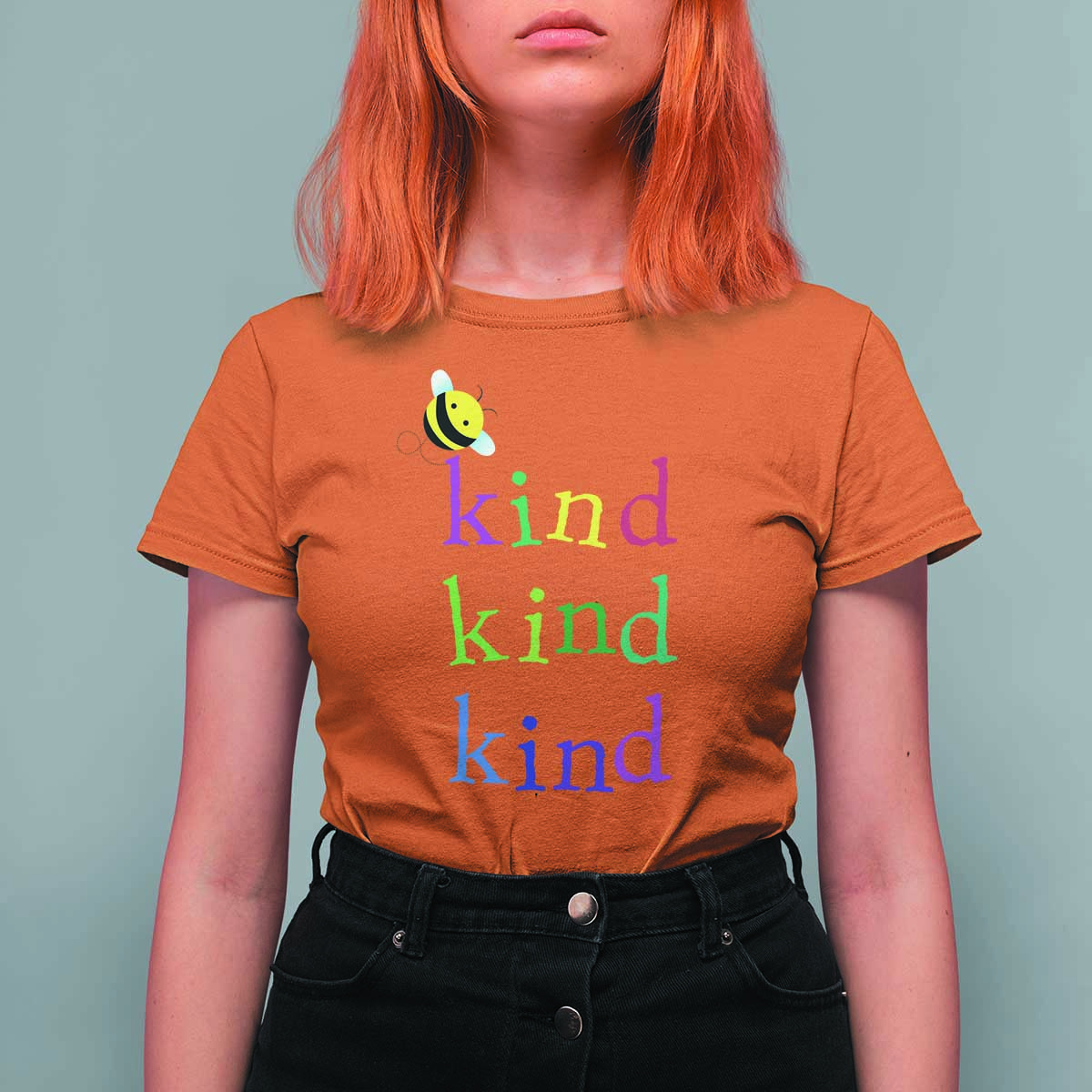 Unity Day T Shirt For Women Be Kind Bee Orange Day Shirt Anti Bullying - Wonder Print Shop