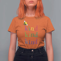 Unity Day T Shirt For Women Be Kind Bee Orange Day Shirt Anti Bullying - Wonder Print Shop