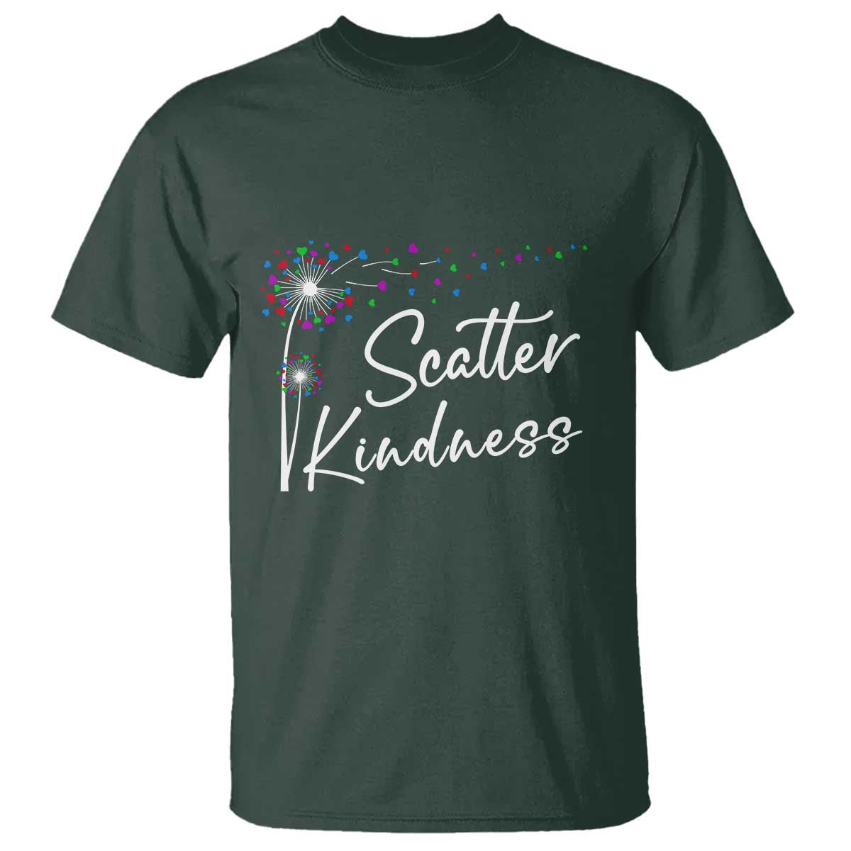 Unity Day T Shirt Scatter Kindness Dandelions Heart Anti Bullying - Wonder Print Shop