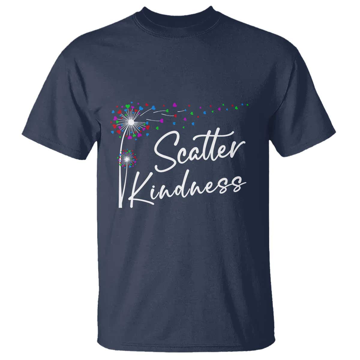 Unity Day T Shirt Scatter Kindness Dandelions Heart Anti Bullying - Wonder Print Shop