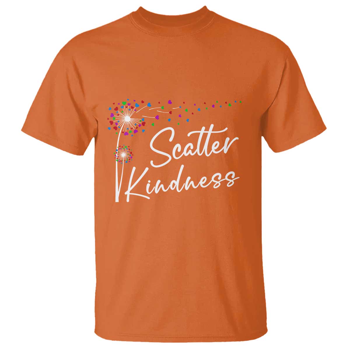 Unity Day T Shirt Scatter Kindness Dandelions Heart Anti Bullying - Wonder Print Shop