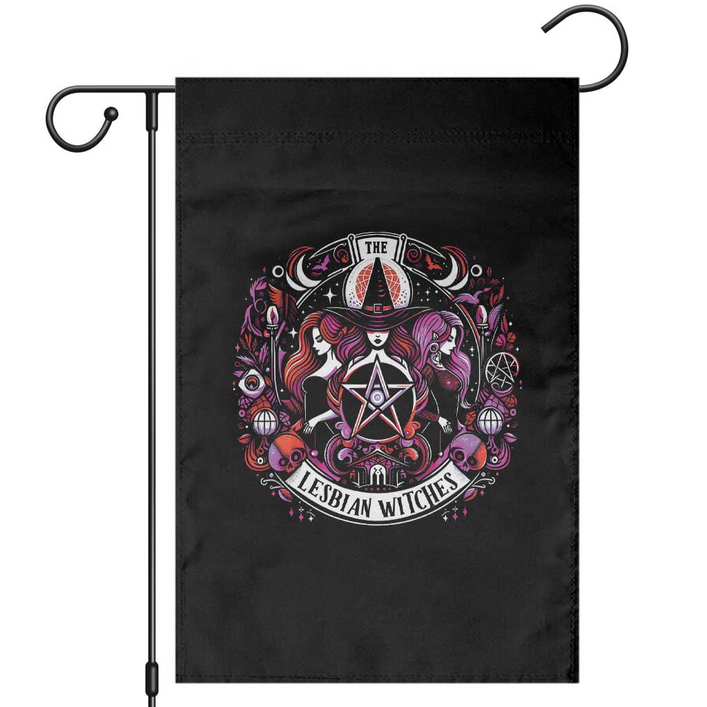 Halloween LGBT Garden Flag The Lesbian Witches Pride Flag Pentagram - Wonder Print Shop