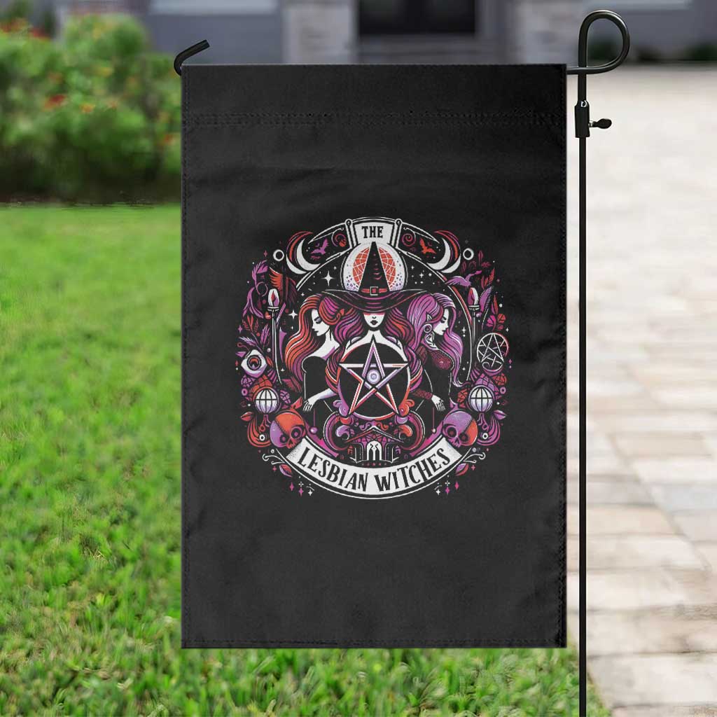 Halloween LGBT Garden Flag The Lesbian Witches Pride Flag Pentagram - Wonder Print Shop