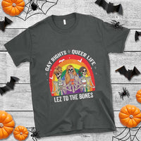 Halloween LGBT T Shirt Gay Rights Queer Life Lez To The Bones Skeleton - Wonder Print Shop