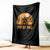 Funny Halloween Football Throw Blanket Boy Of Fall American Football Player Zombie Pumpkin Bat - Wonder Print Shop